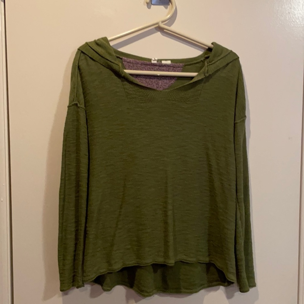 Anthro hooded top size XS